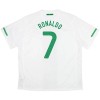 Fodboldtøj Portugal Ronaldo 7 2010 Udebanetrøje Retro