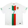 Fodboldtøj Portugal Ronaldo 7 2010 Udebanetrøje Retro