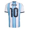 Fodboldsæt Argentina Messi 10 Hjemmebanetrøje VM 2026 TIL Børn