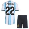 Fodboldsæt Argentina Lautaro Martinez 22 Hjemmebanetrøje VM 2026 TIL Børn