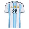 Fodboldsæt Argentina Lautaro Martinez 22 Hjemmebanetrøje VM 2026 TIL Børn