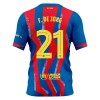 Fodboldsæt FC Barcelona Frenkie de Jong 21 4.trøje 2025-26 TIL Børn