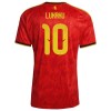 Fodboldsæt Belgien Lukaku 10 Hjemmebanetrøje VM 2026 TIL Børn