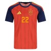 Fodboldtøj Spanien Cucurella 22 Hjemmebanetrøje VM 2026