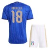 Fodboldsæt Italien Barella 18 Hjemmebanetrøje VM 2026 TIL Børn