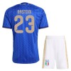 Fodboldsæt Italien Bastoni 23 Hjemmebanetrøje VM 2026 TIL Børn