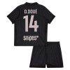 Fodboldsæt Paris Saint-Germain D. Doue 14 4.trøje Jordan 2025-26 TIL Børn
