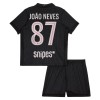 Fodboldsæt Paris Saint-Germain Joao Neves 87 4.trøje Jordan 2025-26 TIL Børn