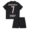Fodboldsæt Paris Saint-Germain Kvaratskhelia 7 4.trøje Jordan 2025-26 TIL Børn