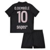 Fodboldsæt Paris Saint-Germain O. Dembele 10 4.trøje Jordan 2025-26 TIL Børn