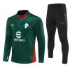 AC Milan Trænings Sweatshirt 2025-26 Kvart-Zip Grøn