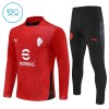AC Milan Trænings Sweatshirt 2025-26 Kvart-Zip Rød TIL Børn