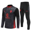 AC Milan Trænings Sweatshirt 2025-26 Kvart-Zip Sort