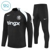 Chelsea Trænings Sweatshirt 2025-26 Kvart-Zip Sort TIL Børn