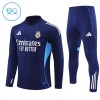 Real Madrid Trænings Sweatshirt 2025-26 Kvart-Zip Flåde TIL Børn