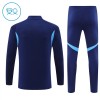 Real Madrid Trænings Sweatshirt 2025-26 Kvart-Zip Flåde TIL Børn