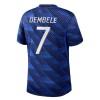 Fodboldsæt Frankrig O. Dembele 7 Hjemmebanetrøje VM 2026 TIL Børn