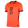 Fodboldsæt Holland Frenkie de Jong 21 Hjemmebanetrøje VM 2026 TIL Børn