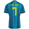 Fodboldtøj Colombia Luis Diaz 7 Udebanetrøje VM 2026
