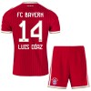 Fodboldsæt FC Bayern München Luis Diaz 14 Hjemmebanetrøje 2026-27 TIL Børn