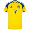 Fodboldtøj Sverige Gyokeres 17 Hjemmebanetrøje VM 2026