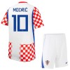 Fodboldsæt Kroatien Modrić 10 Hjemmebanetrøje VM 2026 TIL Børn