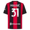 Fodboldtøj AC Milan Pavlovic 31 Hjemmebanetrøje 2026-27