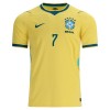 Fodboldsæt Brasilien Vini JR. 7 Hjemmebanetrøje VM 2026 TIL Børn