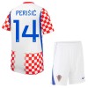 Fodboldsæt Kroatien Perišić 14 Hjemmebanetrøje VM 2026 TIL Børn