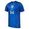 Fodboldsæt Kroatien Perišić 14 Udebanetrøje VM 2026 TIL Børn