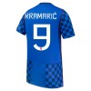 Fodboldtøj Kroatien Kramaric 9 Udebanetrøje VM 2026