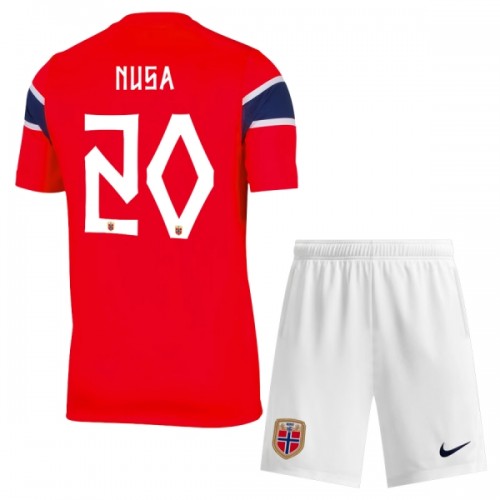 Fodboldsæt Norge Nusa 20 Hjemmebanetrøje VM 2026 TIL Børn Fodboldsæt Norge Nusa 20 Hjemmebanetrøje VM 2026 TIL Børn