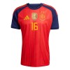 Fodboldtøj Spanien 2 Stars Rodrigo 16 Hjemmebanetrøje VM 2026