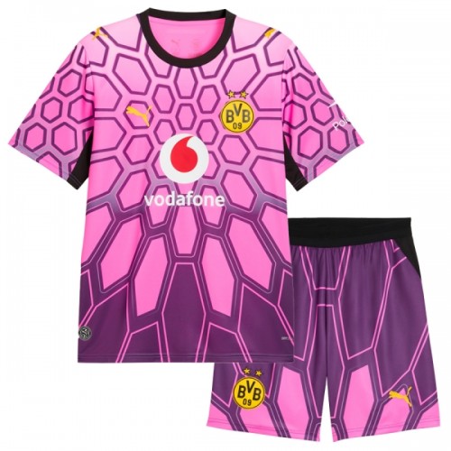 Fodboldsæt Borussia Dortmund Målmandstrøje Udebanetrøje 2026-27 Pink TIL Børn Fodboldsæt Borussia Dortmund Målmandstrøje Udebanetrøje 2026-27 Pink TIL Børn