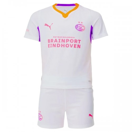 Fodboldsæt PSV Eindhoven Udebanetrøje 2026-27 TIL Børn Fodboldsæt PSV Eindhoven Udebanetrøje 2026-27 TIL Børn