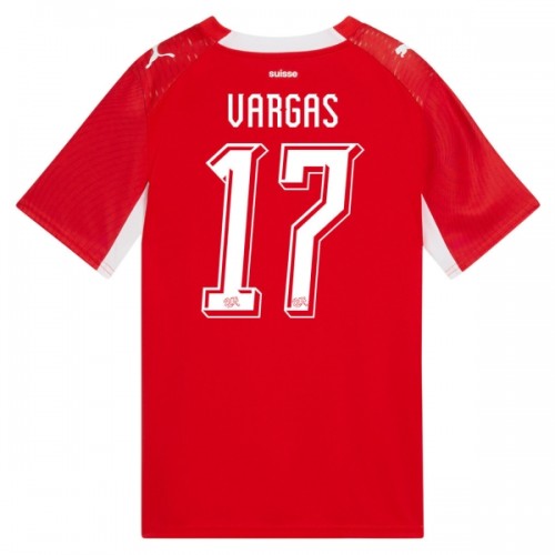 Fodboldtøj Schweiz Vargas 17 Hjemmebanetrøje VM 2026 Fodboldtøj Schweiz Vargas 17 Hjemmebanetrøje VM 2026