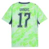 Fodboldtøj Schweiz Vargas 17 Udebanetrøje VM 2026 Fodboldtøj Schweiz Vargas 17 Udebanetrøje VM 2026