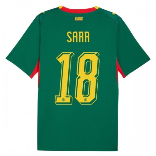 Fodboldtøj Senegal Sarr 18 Udebanetrøje VM 2026 Fodboldtøj Senegal Sarr 18 Udebanetrøje VM 2026