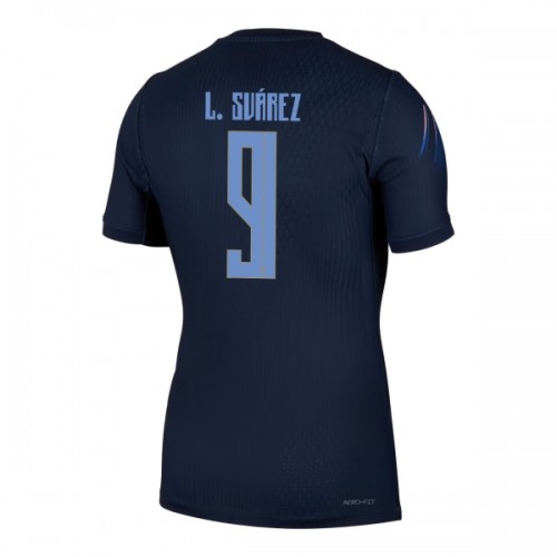 Fodboldtøj Uruguay Luis Suarez 9 Udebanetrøje VM 2026 Fodboldtøj Uruguay Luis Suarez 9 Udebanetrøje VM 2026