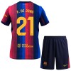 Fodboldsæt FC Barcelona Frenkie de Jong 21 Hjemmebanetrøje 2026-27 TIL Børn Fodboldsæt FC Barcelona Frenkie de Jong 21 Hjemmebanetrøje 2026-27 TIL Børn