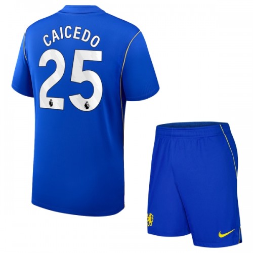 Fodboldsæt Chelsea Caicedo 25 Hjemmebanetrøje 2026-27 TIL Børn Fodboldsæt Chelsea Caicedo 25 Hjemmebanetrøje 2026-27 TIL Børn