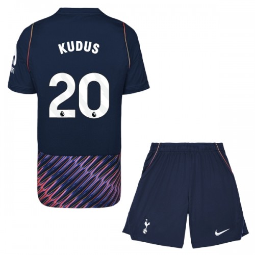 Fodboldsæt Tottenham Hotspur Kudus 20 Udebanetrøje 2026-27 TIL Børn Fodboldsæt Tottenham Hotspur Kudus 20 Udebanetrøje 2026-27 TIL Børn