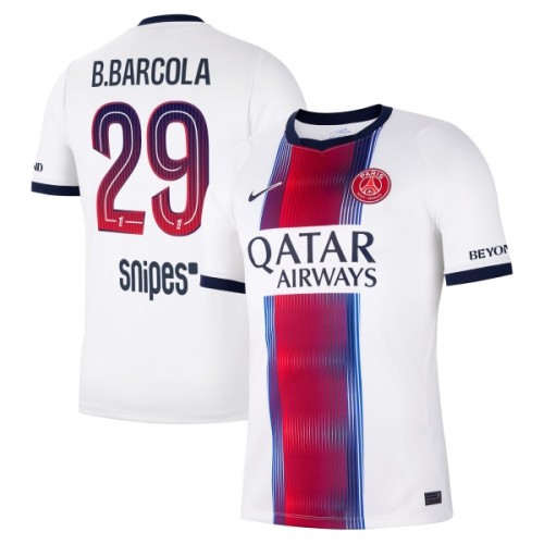 Fodboldtøj Paris Saint-Germain Bradley Barcola 29 Udebanetrøje 2026-27 Fodboldtøj Paris Saint-Germain Bradley Barcola 29 Udebanetrøje 2026-27