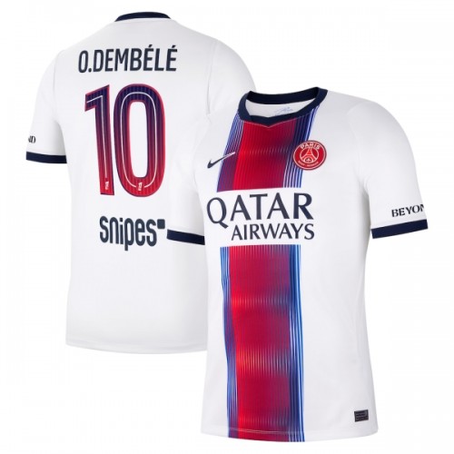 Fodboldtøj Paris Saint-Germain O. Dembele 10 Udebanetrøje 2026-27 Fodboldtøj Paris Saint-Germain O. Dembele 10 Udebanetrøje 2026-27