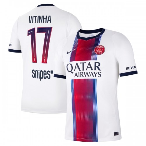 Fodboldtøj Paris Saint-Germain Vitinha 17 Udebanetrøje 2026-27 Fodboldtøj Paris Saint-Germain Vitinha 17 Udebanetrøje 2026-27