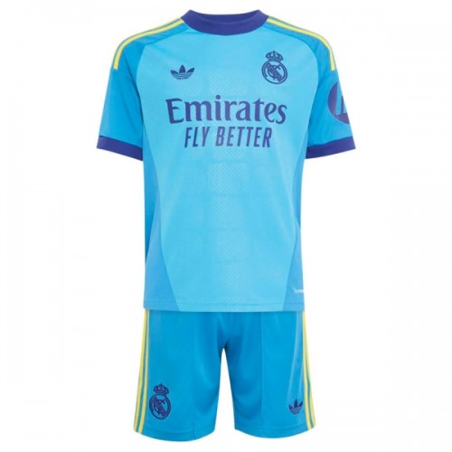 Fodboldsæt Real Madrid Målmandstrøje Udebanetrøje 2026-27 TIL Børn Fodboldsæt Real Madrid Målmandstrøje Udebanetrøje 2026-27 TIL Børn