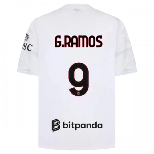 Fodboldtøj AC Milan G. Ramos 9 Udebanetrøje 2026-27 Fodboldtøj AC Milan G. Ramos 9 Udebanetrøje 2026-27