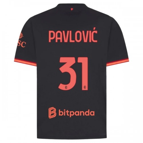 Fodboldtøj AC Milan Pavlovic 31 Tredjetrøje 2026-27 Fodboldtøj AC Milan Pavlovic 31 Tredjetrøje 2026-27