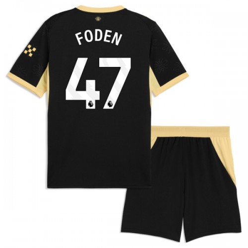 Fodboldsæt Manchester City Foden 47 Udebanetrøje 2026-27 TIL Børn Fodboldsæt Manchester City Foden 47 Udebanetrøje 2026-27 TIL Børn