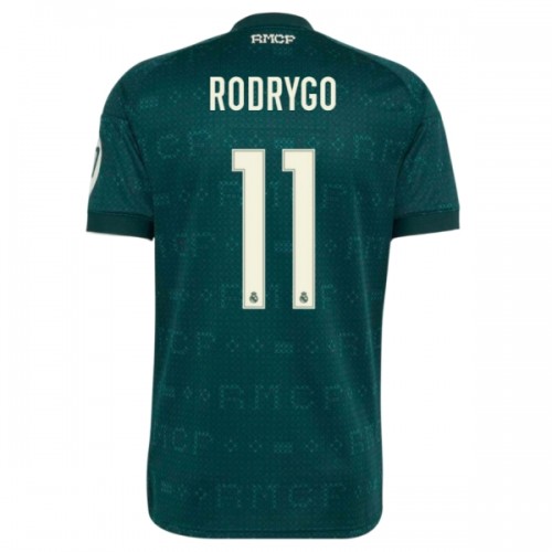 Fodboldtøj Real Madrid Rodrygo 11 Udebanetrøje 2026-27 Fodboldtøj Real Madrid Rodrygo 11 Udebanetrøje 2026-27